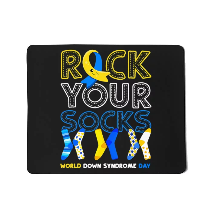 World Down Syndrome Day Rock Your Socks Awareness Mousepad