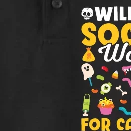 Will Do Social Work Funny Social Worker Halloween Dry Zone Grid Performance Polo