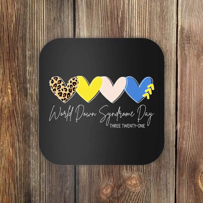 World Down Syndrome Awareness Day 3.21 Trisomy Support Coaster