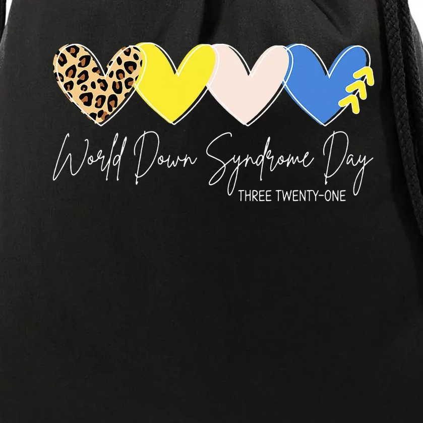 World Down Syndrome Awareness Day 3.21 Trisomy Support Drawstring Bag