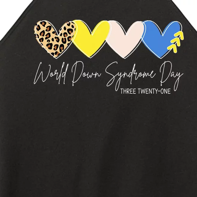 World Down Syndrome Awareness Day 3.21 Trisomy Support Women’s Perfect Tri Rocker Tank