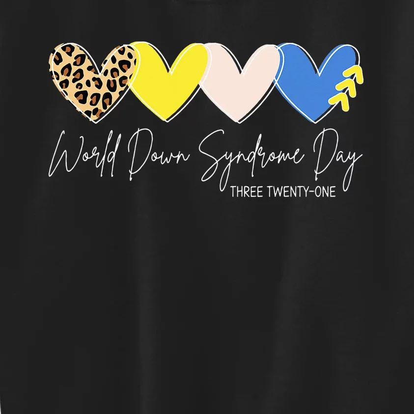 World Down Syndrome Awareness Day 3.21 Trisomy Support Kids Sweatshirt