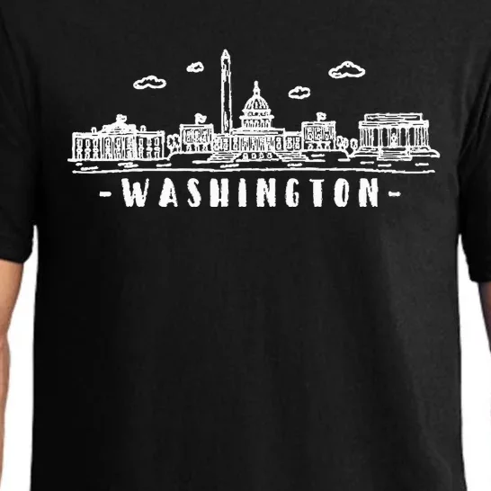 Washington Dc Skyline Pajama Set