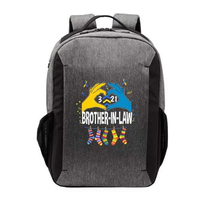 World Down Syndrome Day Cute Gift Trisomy 21 Brothercute Giftincute Giftlaw Supp Vector Backpack