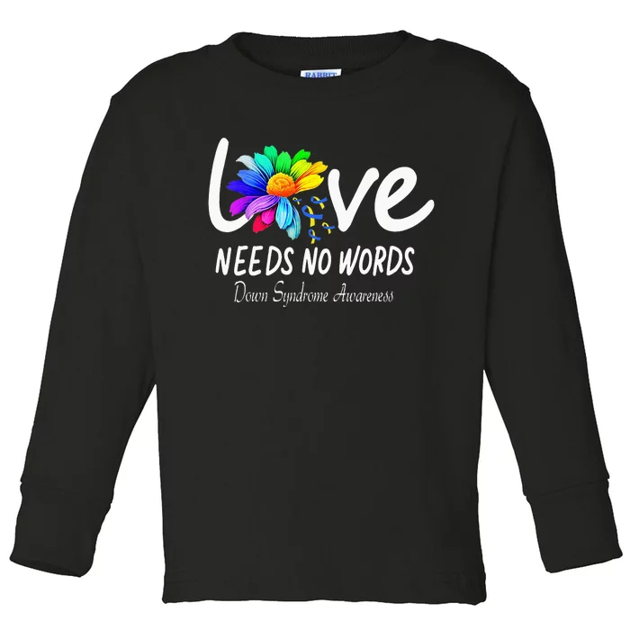 World Down Syndrome Day - Rock Your Socks Awareness Toddler Long Sleeve Shirt