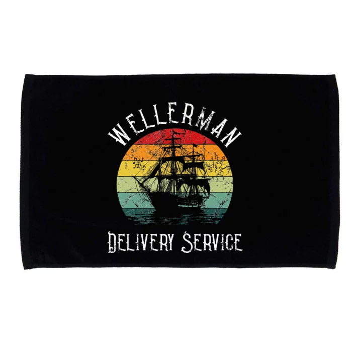 Wellerman Delivery Service For Sea Shanty Lover Microfiber Hand Towel