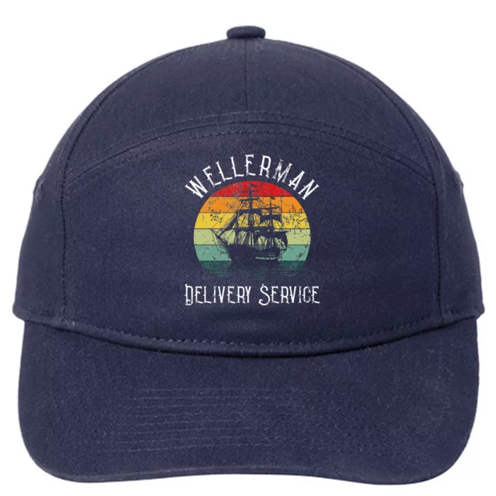 Wellerman Delivery Service For Sea Shanty Lover 7-Panel Snapback Hat