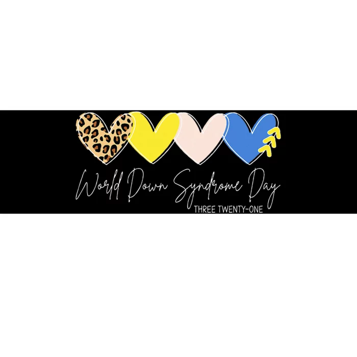 World Down Syndrome Awareness Day 3.21 Trisomy Support Bumper Sticker