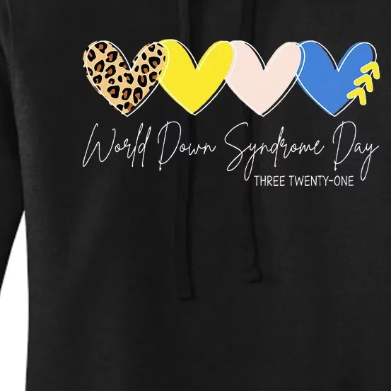 World Down Syndrome Awareness Day 3.21 Trisomy Support Women's Pullover Hoodie