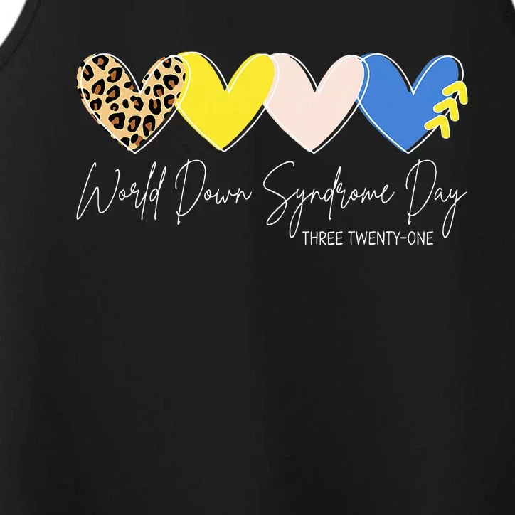 World Down Syndrome Awareness Day 3.21 Trisomy Support Performance Tank