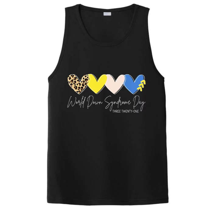 World Down Syndrome Awareness Day 3.21 Trisomy Support Performance Tank