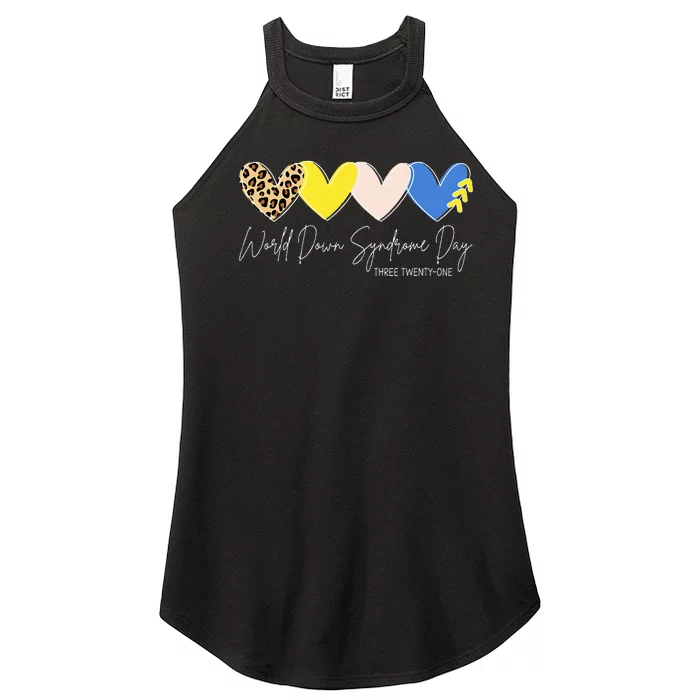 World Down Syndrome Awareness Day 3.21 Trisomy Support Women’s Perfect Tri Rocker Tank