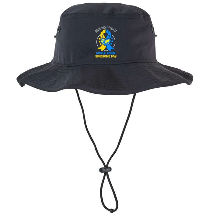 World Down Syndrome Day Awareness 321 T21 Down Right Perfect Legacy Cool Fit Booney Bucket Hat