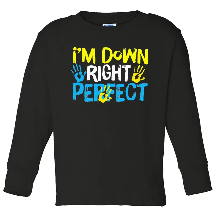 World Down Syndrome Day Awareness for Mom Dad Toddler Long Sleeve Shirt