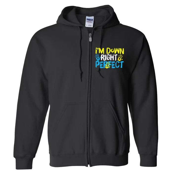 World Down Syndrome Day Awareness for Mom Dad Full Zip Hoodie