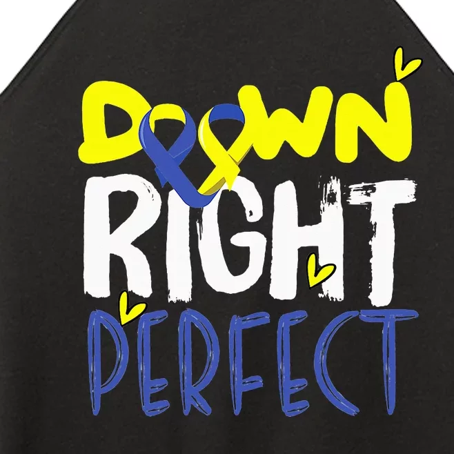 World Down Syndrome Day Awareness for Mom Dad Women’s Perfect Tri Rocker Tank