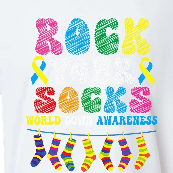 World Down Syndrome Day, Rock Your Socks Awareness Sueded Cloud Jersey T-Shirt