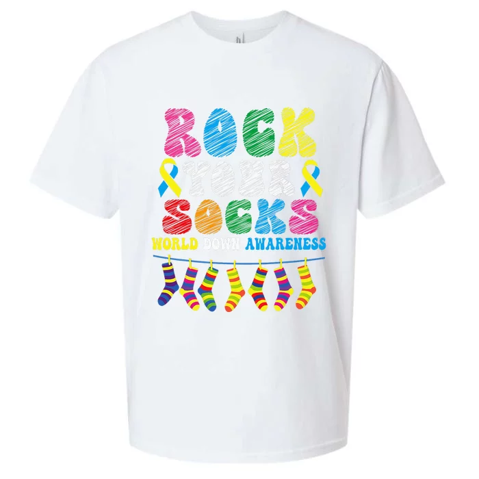 World Down Syndrome Day, Rock Your Socks Awareness Sueded Cloud Jersey T-Shirt