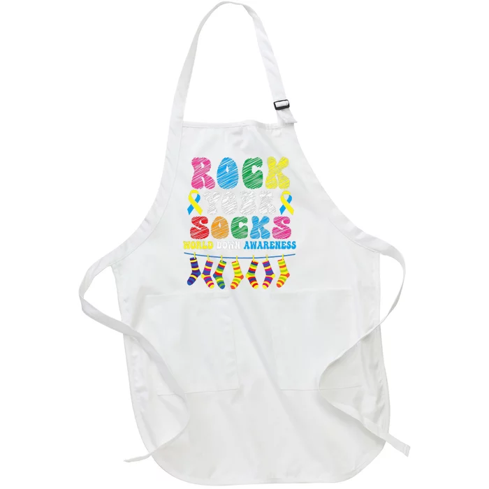 World Down Syndrome Day, Rock Your Socks Awareness Full-Length Apron With Pocket