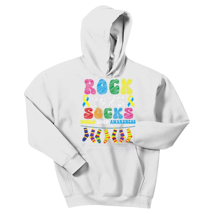 World Down Syndrome Day, Rock Your Socks Awareness Kids Hoodie