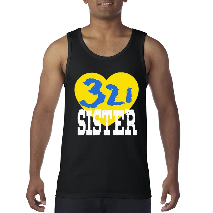 World Down Syndrome Day Trisomy 21 SiSTER Support Tank Top