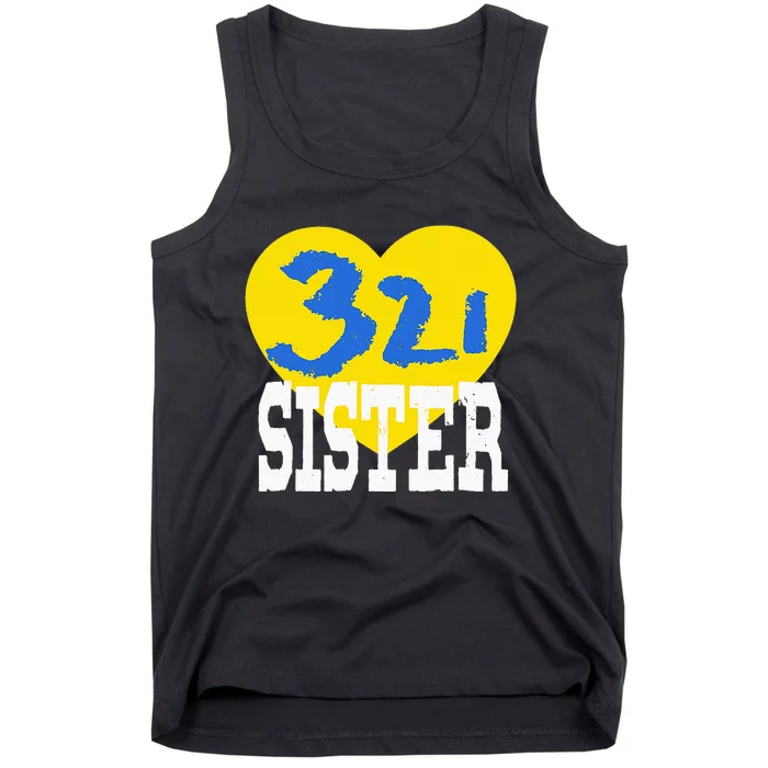 World Down Syndrome Day Trisomy 21 SiSTER Support Tank Top