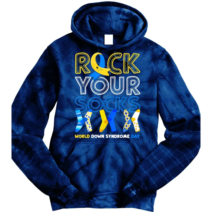 World Down Syndrome Day Rock Your Socks Groovy Tie Dye Hoodie