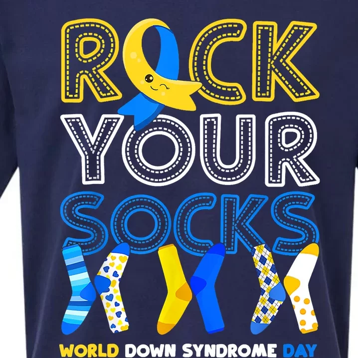 World Down Syndrome Day Rock Your Socks Groovy Sueded Cloud Jersey T-Shirt