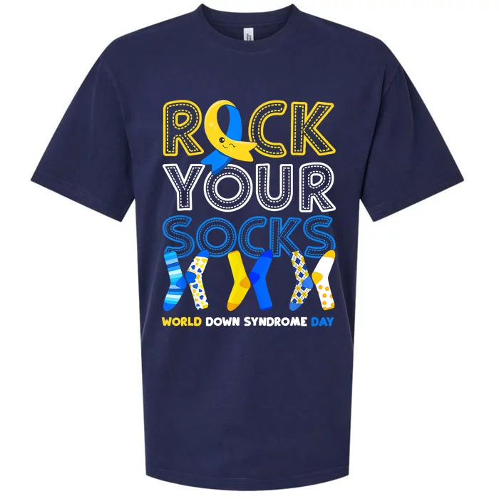 World Down Syndrome Day Rock Your Socks Groovy Sueded Cloud Jersey T-Shirt