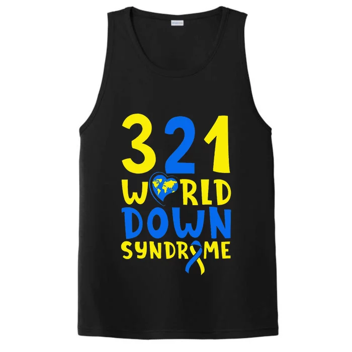 World Down Syndrome Day Awareness March 21 Performance Tank