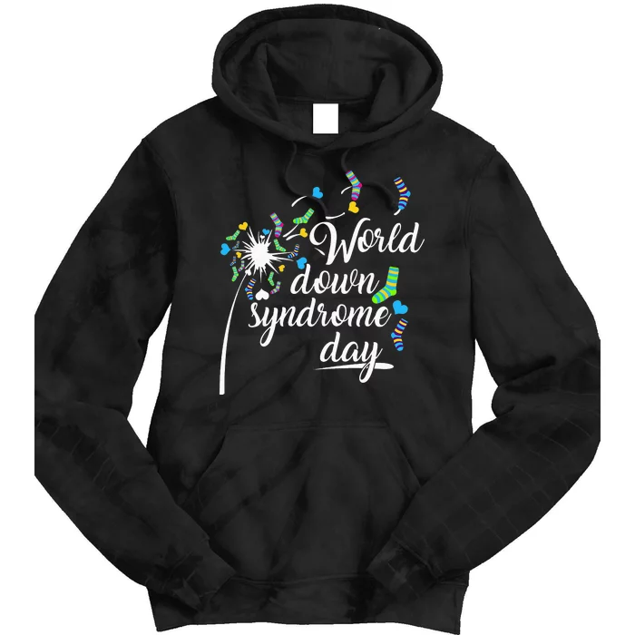 World Down Syndrome Day Awareness Socks Down Right Tie Dye Hoodie