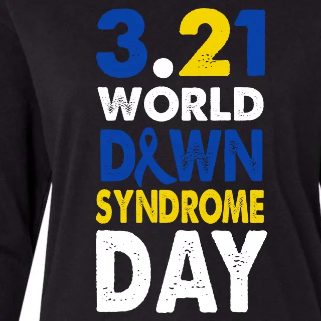 World Down Syndrome March 21st Awareness Womens Cotton Relaxed Long Sleeve T-Shirt