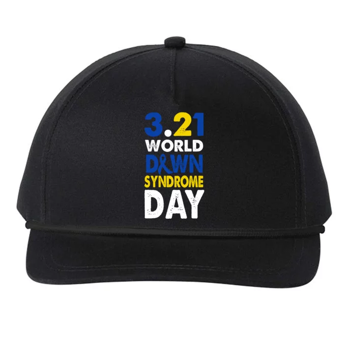 World Down Syndrome March 21st Awareness Snapback Five-Panel Rope Hat