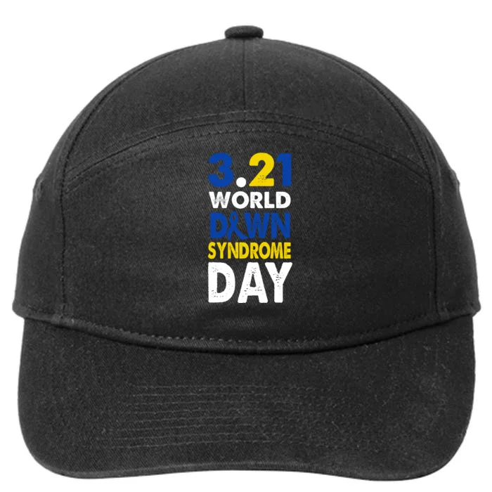 World Down Syndrome March 21st Awareness 7-Panel Snapback Hat