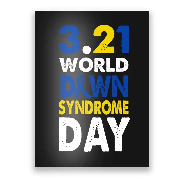 World Down Syndrome March 21st Awareness Poster