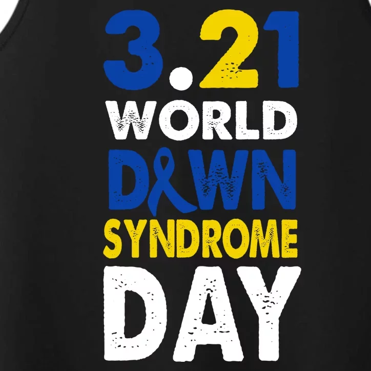 World Down Syndrome March 21st Awareness Performance Tank