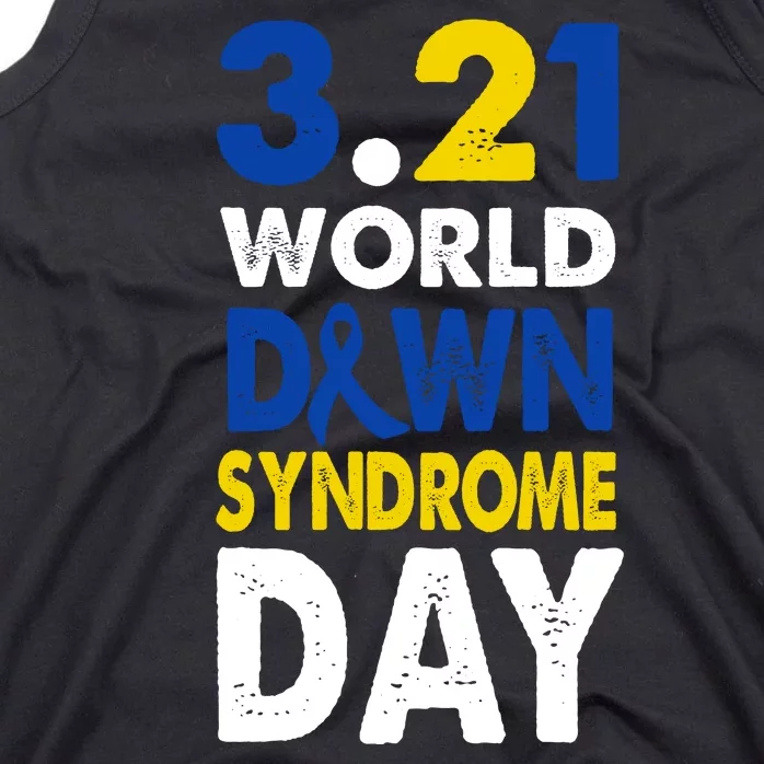 World Down Syndrome March 21st Awareness Tank Top