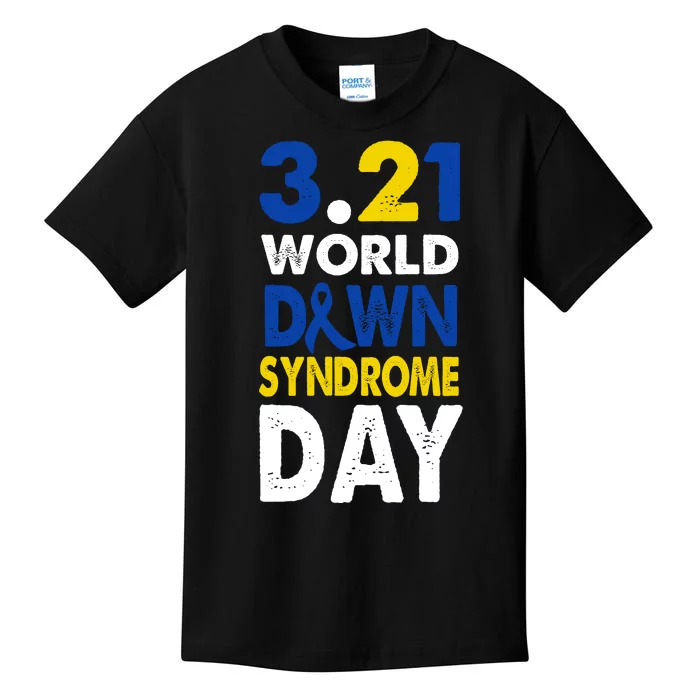 World Down Syndrome March 21st Awareness Kids T-Shirt