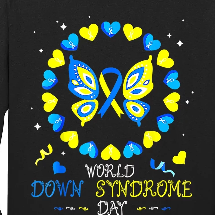 World Down Syndrome Day Rock Your Socks Awareness Tall Long Sleeve T-Shirt