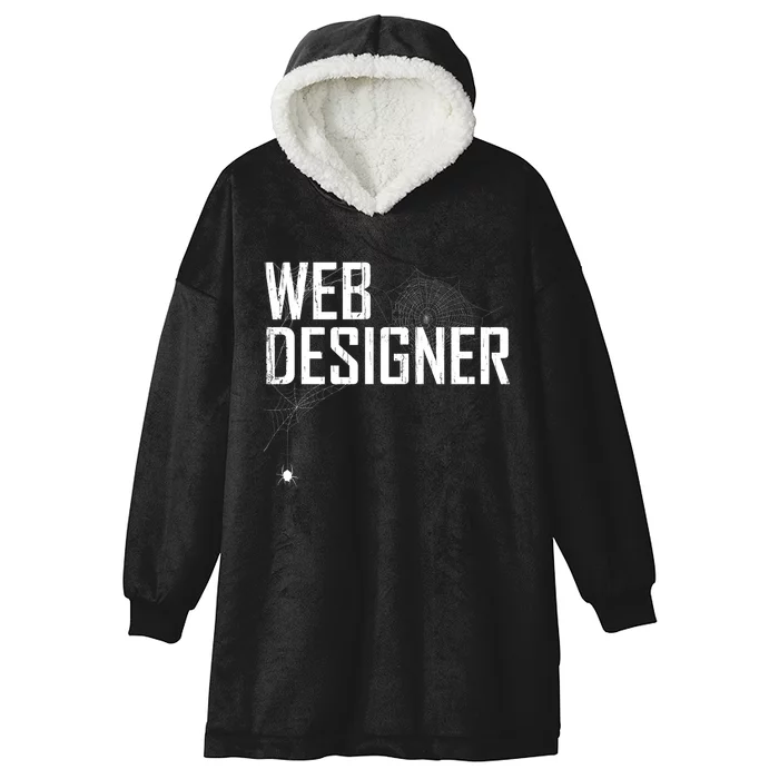 Web Designer Spider Web Hooded Wearable Blanket