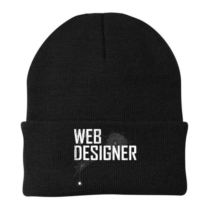 Web Designer Spider Web Knit Cap Winter Beanie