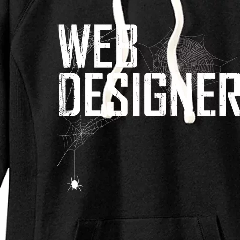 Web Designer Spider Web Women's Fleece Hoodie