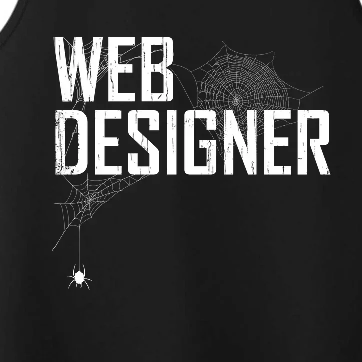 Web Designer Spider Web Performance Tank