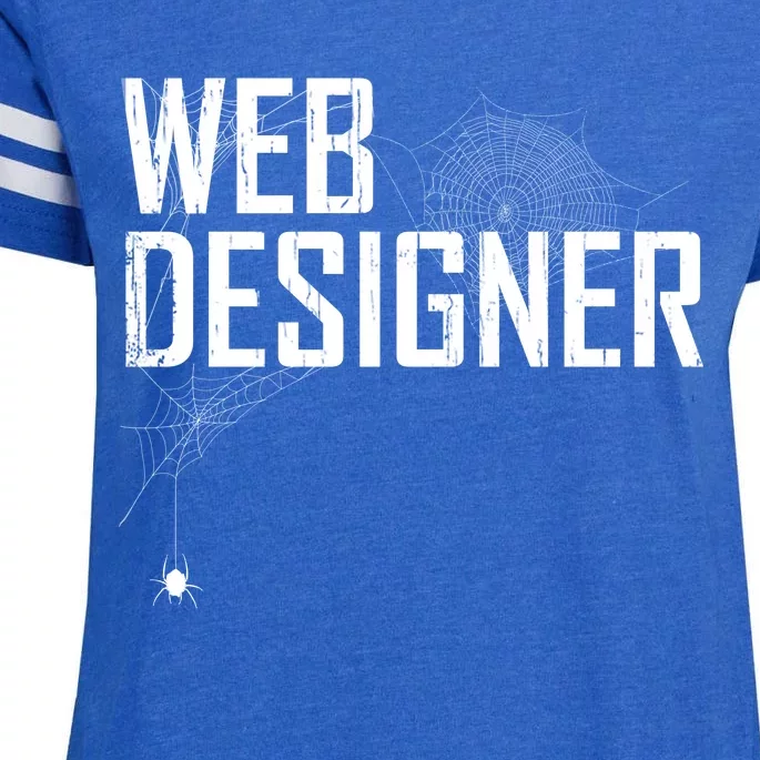 Web Designer Spider Web Enza Ladies Jersey Football T-Shirt