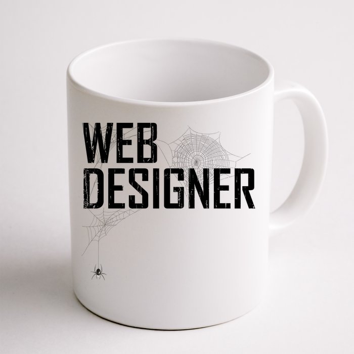 Web Designer Spider Web Front & Back Coffee Mug