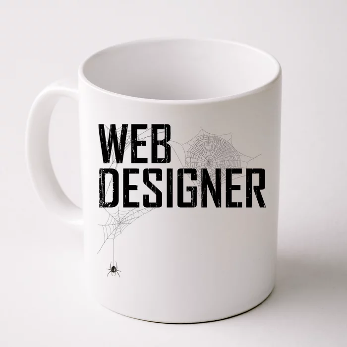 Web Designer Spider Web Front & Back Coffee Mug