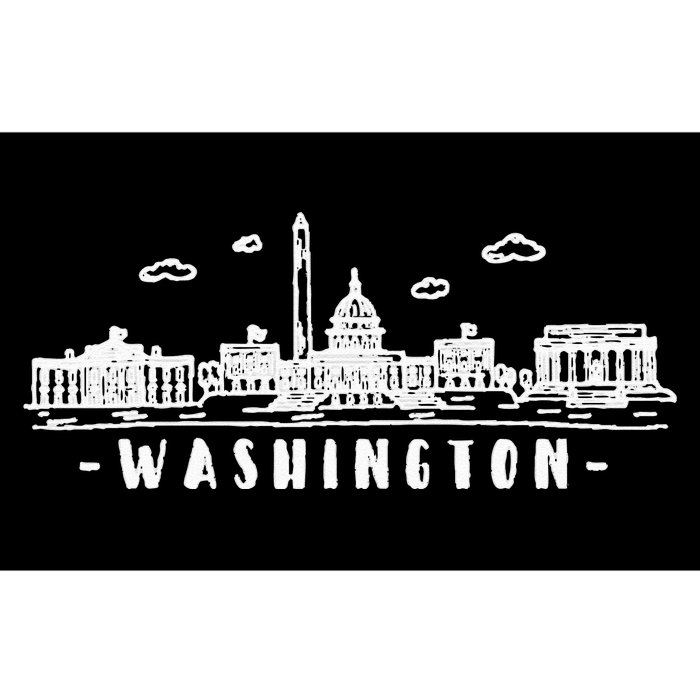 Washington DC Skyline Bumper Sticker