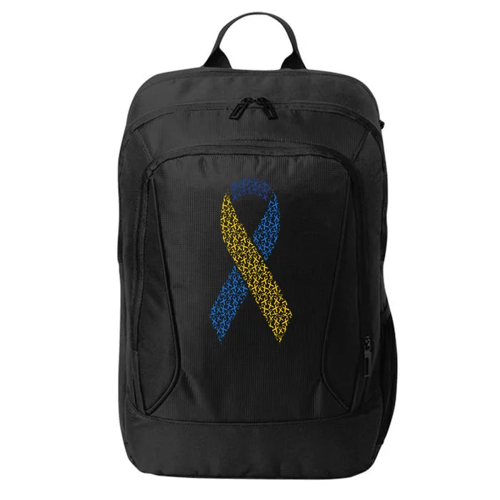 World Down Syndrome Day Awareness Ribbons City Backpack