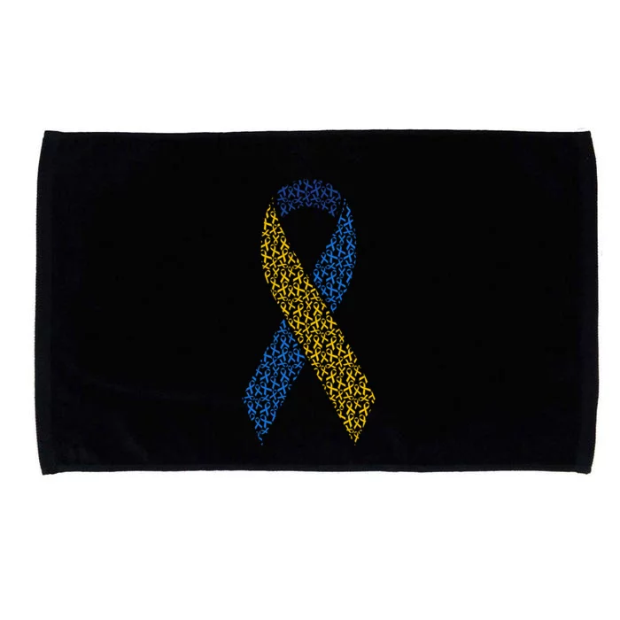 World Down Syndrome Day Awareness Ribbons Microfiber Hand Towel