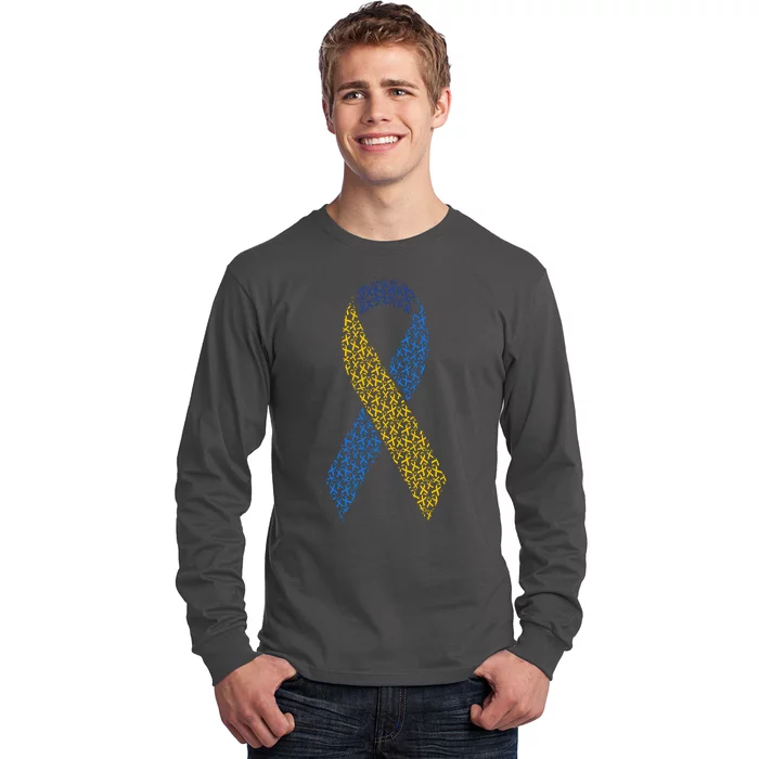 World Down Syndrome Day Awareness Ribbons Long Sleeve Shirt